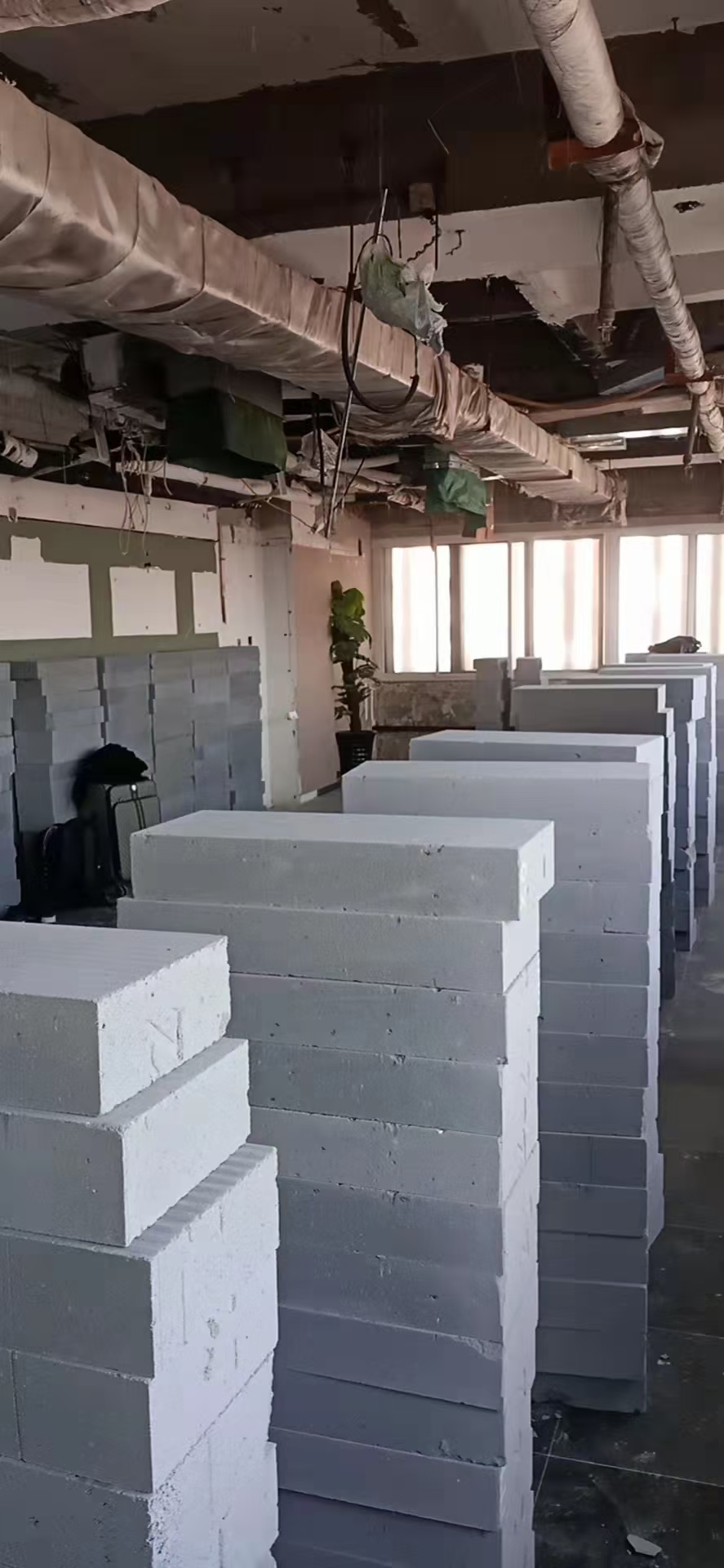 轻质砖隔墙施工效果